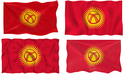 Image showing Flag of kyrgyzstan