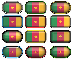 Image showing twelve buttons of the Flag of Cameroon