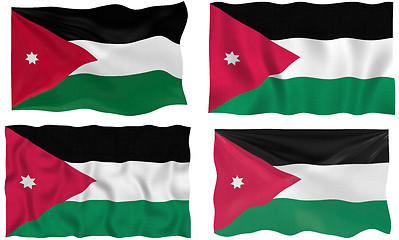 Image showing Flag of Jordan