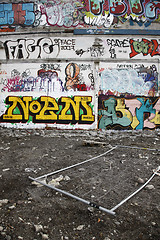 Image showing Graffiti walls