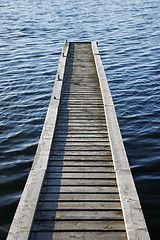 Image showing Wooden jetty