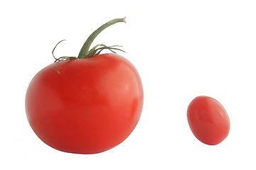 Image showing Two ripe tomatoes