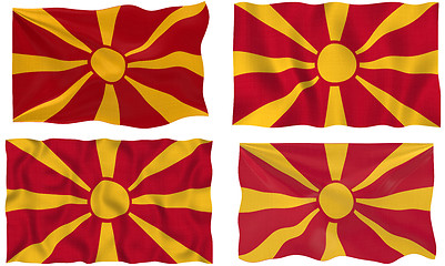 Image showing Flag of Macedonia