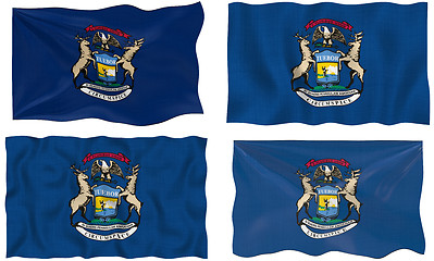 Image showing Flag of Michigan