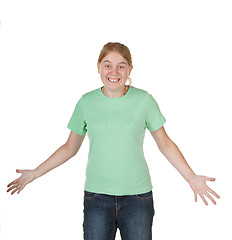 Image showing teenager asking for decision