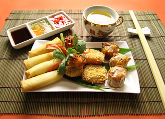 Image showing Dimsums And Dips