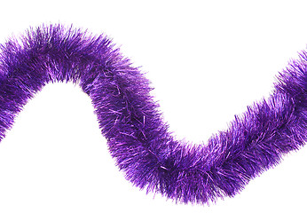 Image showing Seamless tinsel garland