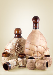 Image showing Ceramic bottle