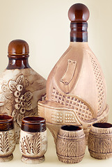 Image showing Ceramic bottle