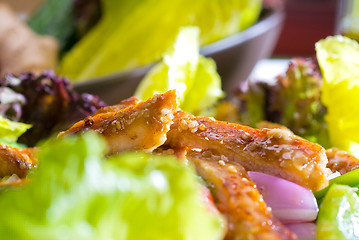 Image showing sesame chicken salad