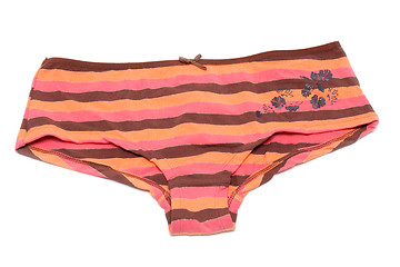 Image showing Feminine underclothes, striped panties