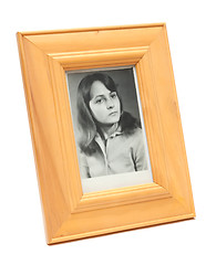Image showing Monochrome photography in wooden frame