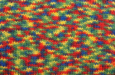 Image showing Varicoloured knitted background