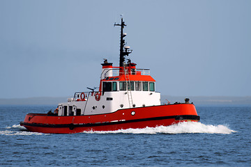 Image showing Tugboat at Speed