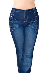 Image showing Dark blue jeans