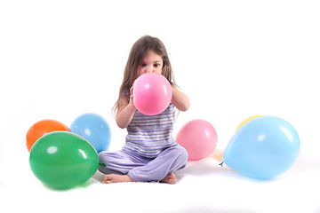 Image showing Surrounded by Balloons