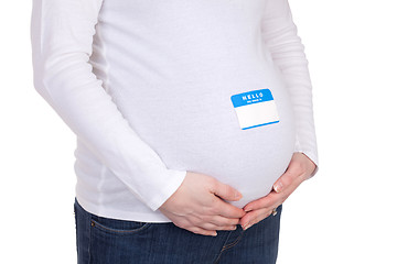 Image showing Pregnant Mother Name Tag