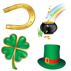 Image showing st patrick`s day icons