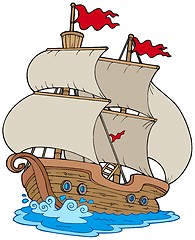 Image showing Old sailboat