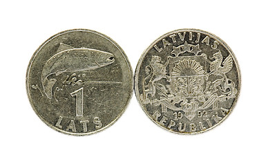 Image showing Coin of the Latvian republic