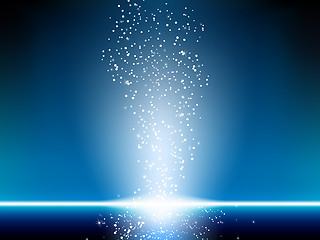 Image showing Blue Stars Background.