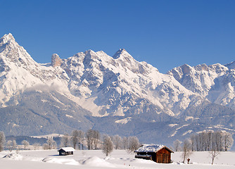 Image showing Snowmountains