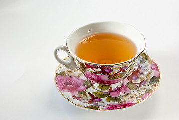 Image showing Cup of green tea