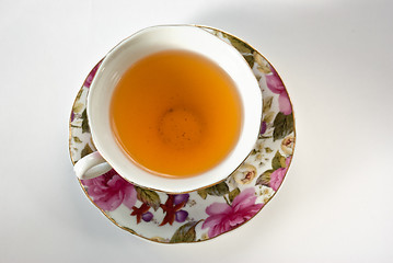 Image showing Cup of green tea