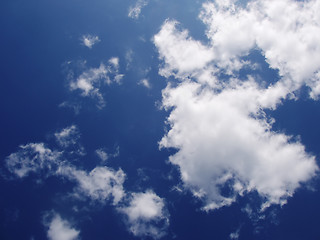 Image showing blue sky with light clouds