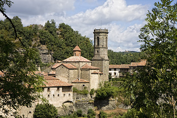 Image showing Typical village in Catalonia, Spain 