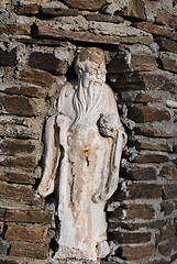 Image showing Statue int he Wall Niche