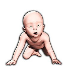 Image showing Sad Baby