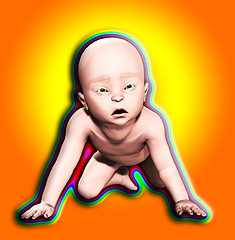 Image showing Sad Baby