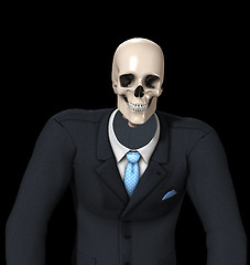 Image showing Skeleton Businessman