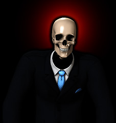 Image showing Skeleton Businessman