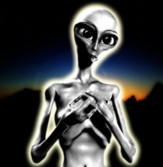 Image showing Alien Big Head 