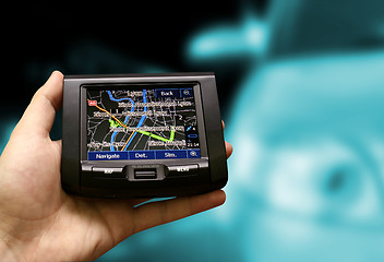 Image showing Gps in a man hand.