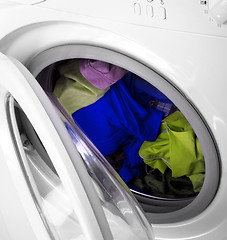 Image showing Clothes in laundry