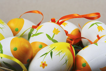 Image showing Painted easter eggs 