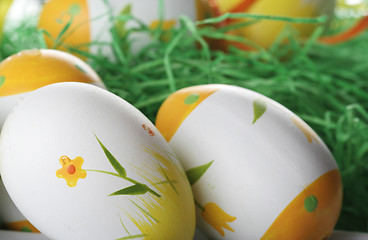 Image showing Painted easter eggs 