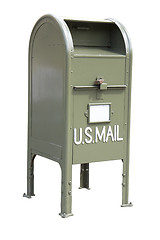 Image showing green  mailbox