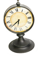 Image showing An old vintage clock face