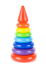 Image showing Plastic toy pyramid