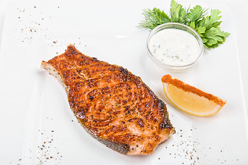 Image showing Grilled fish