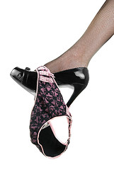 Image showing Black and pink pant