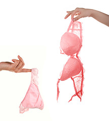 Image showing pink lingerie