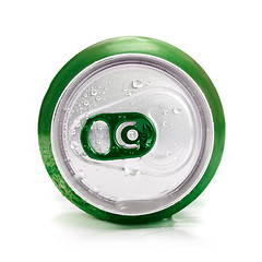 Image showing Green aluminum can