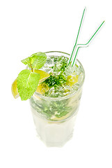 Image showing mojito alcohol fresh cocktail