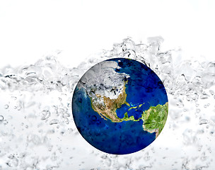 Image showing earth in water