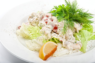 Image showing seafood salad